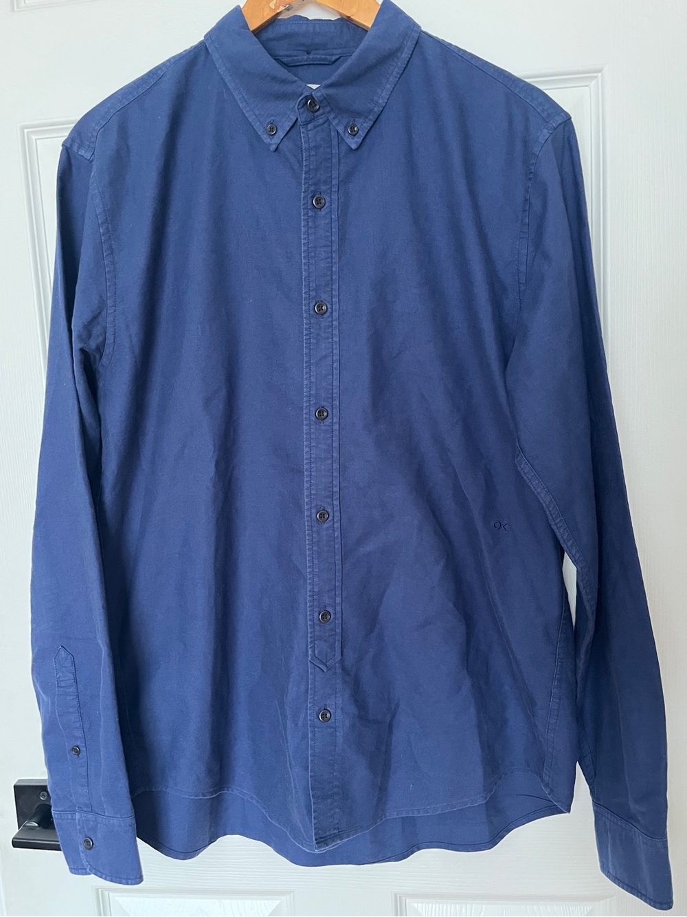 Outerknown Blue Cotton Button-Down Shirt